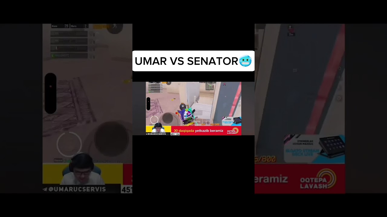 UMAR VS SENATOR 🥶         #rek #pubg #pubgmobile #umarpubgm #senatorpubgm #umar #senator #pubg video