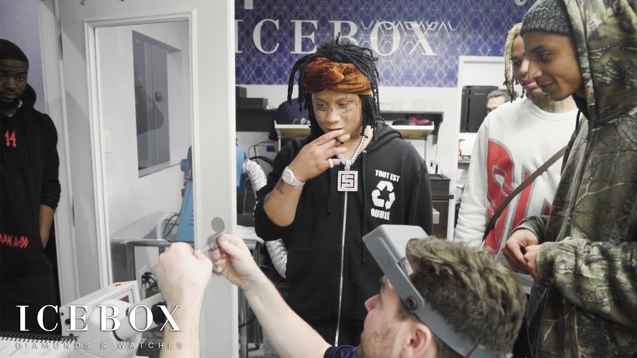 Trippie Redd Shoots A Laser At Icebox!