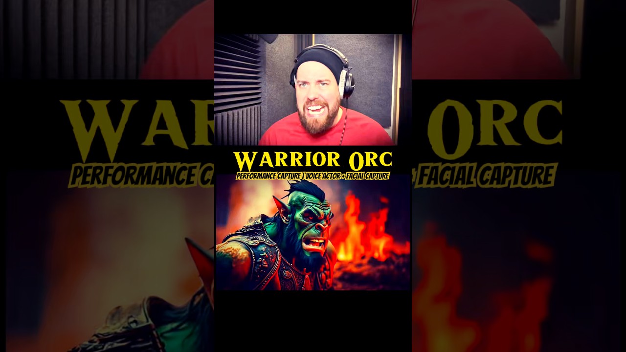 WARRIOR ORC Performance Capture | Voice Actor + Facial Capture (LOTR / Warcraft Inspired)