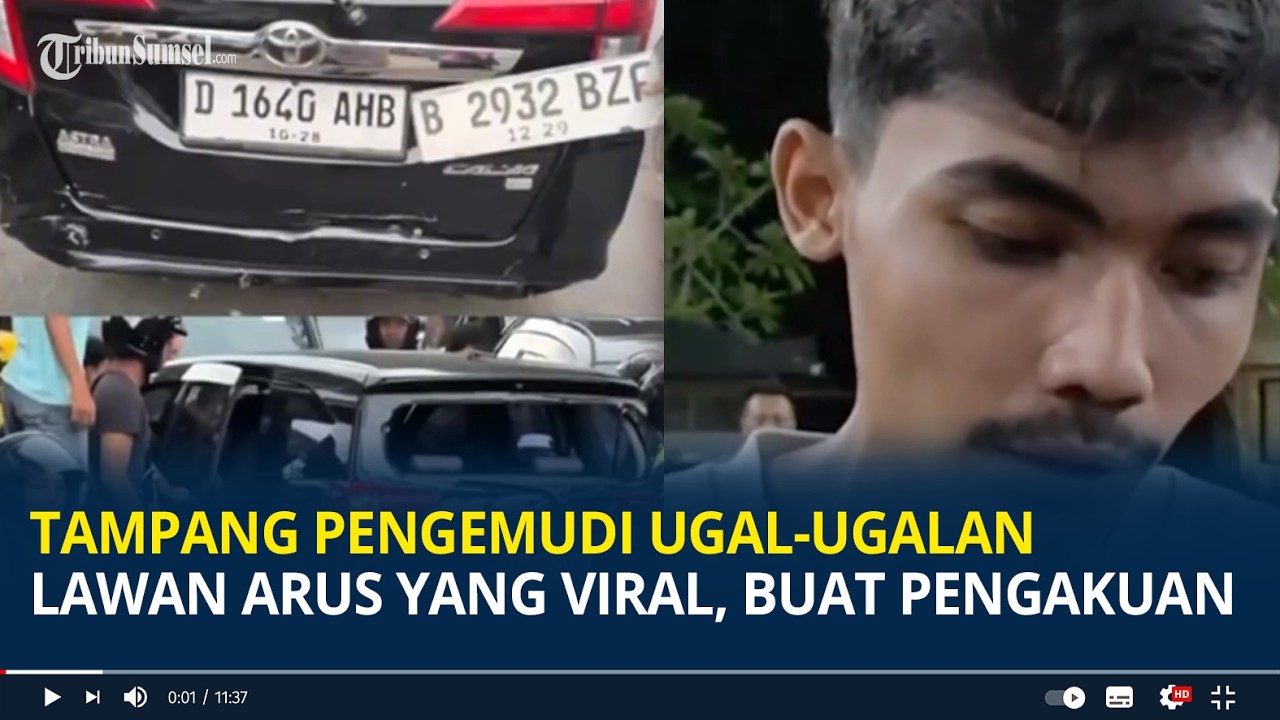 Tampang Pengemudi Ugal-ugalan Lawan Arus yang Viral, Buat Pengakuan
