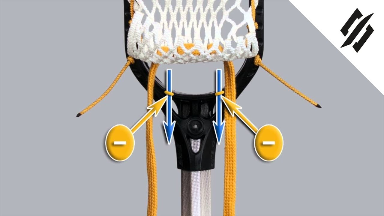 Как натянуть струну для лакросса | Нижняя струна | Шаг 8 | StringKing