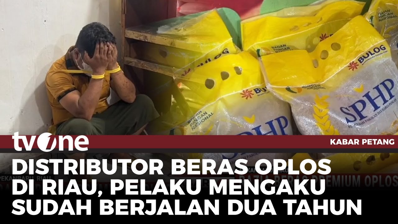 Polda Riau Gerebek Distributor Beras Oplosan, 9 Ton Siap Edar Diamankan | Kabar Petang tvOne