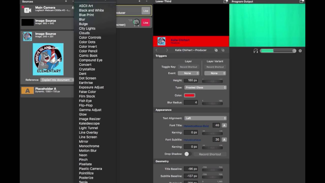 MimoLive Screencast: Elementary News Broadcast