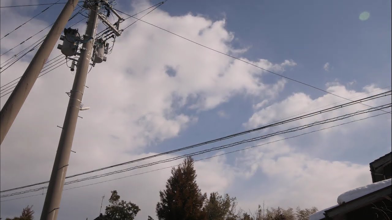2026-02-12 定点タイムラプス@柏崎市9:13~11:43(久しぶりの穏やかな空)☆polaris