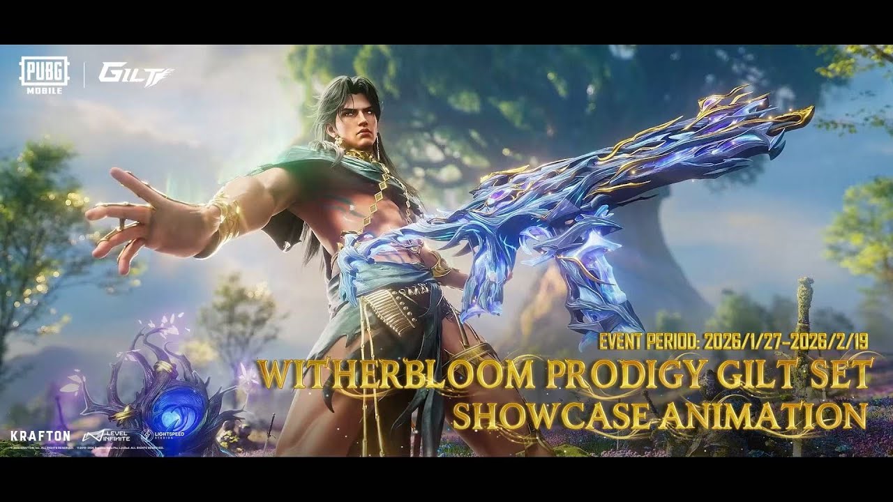 PUBG MOBILE | New Gilt Set Witherbloom Prodigy Set coming at 1/27