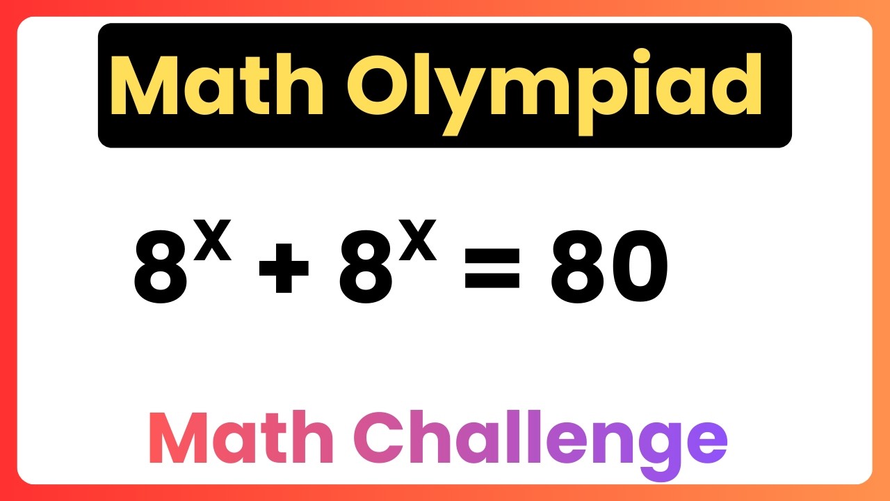 A Nice and Tricky Algebra Math Olympiad Question| Math Challenge
