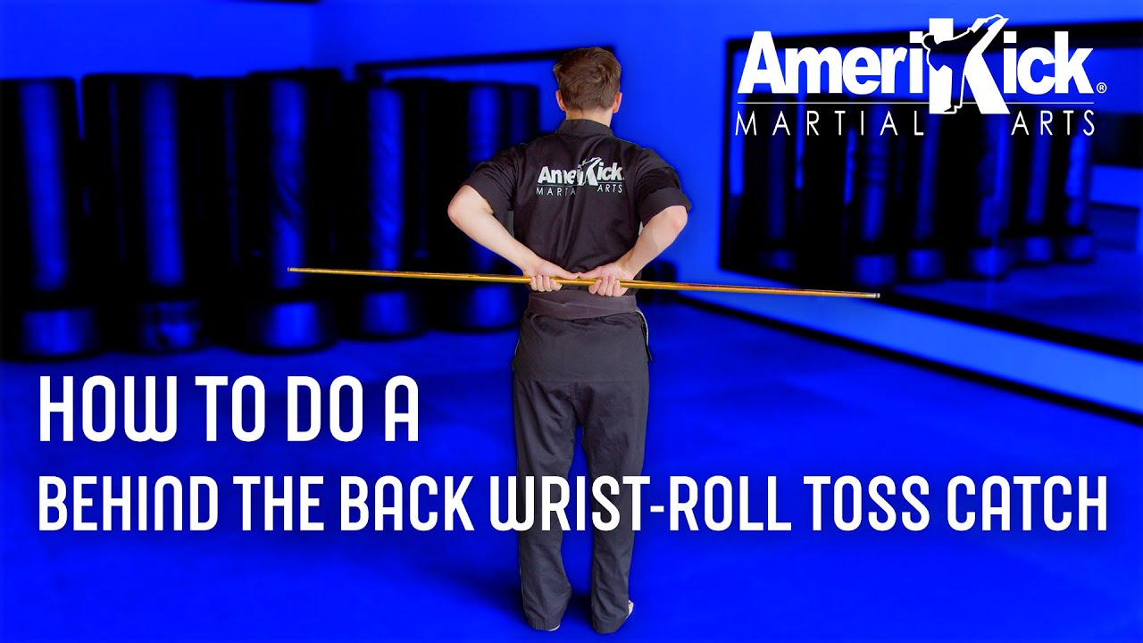 Behind the back wrist roll toss CATCH
