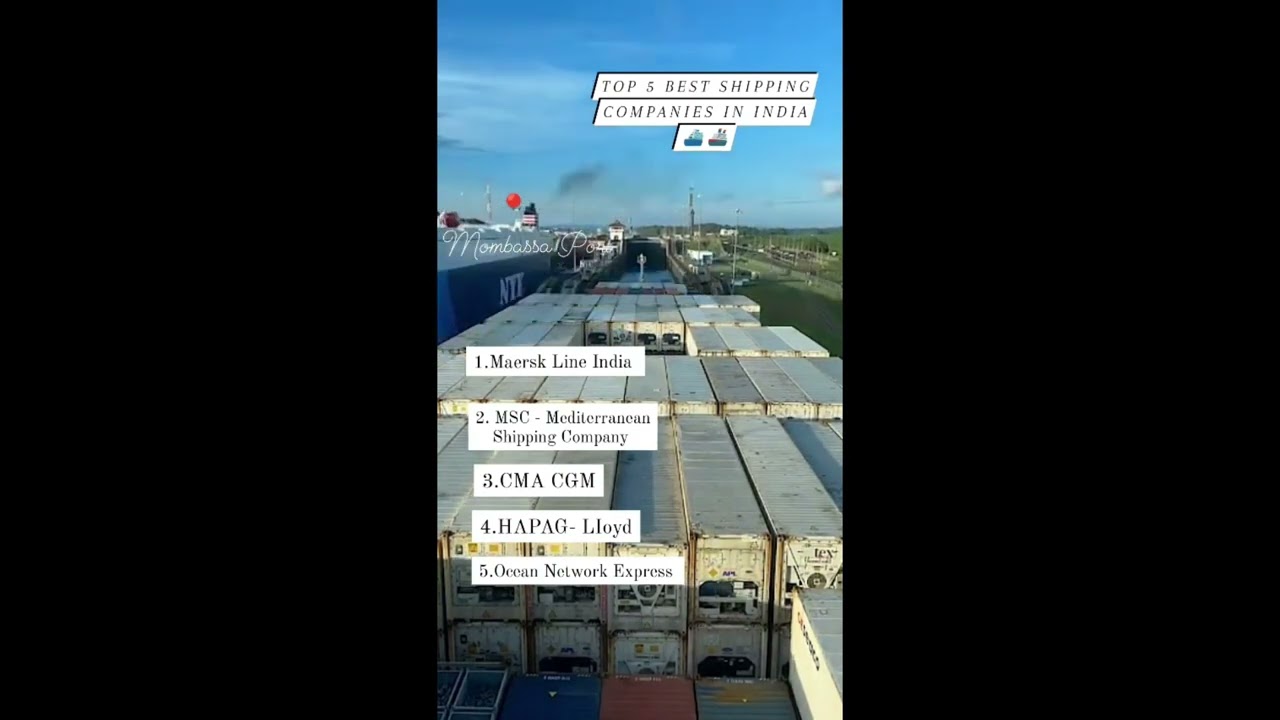 TOP 5 BEST SHIPPING COMPANY IN INDIA for Export Import Business