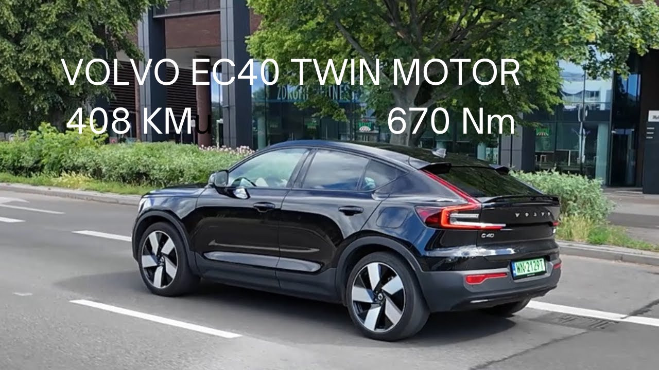 VOLVO EC40 AWD Twin Motor 2024 test PL 408 KM i 670 Nm . To jest chyba najbardziej sportowe VOLVO !