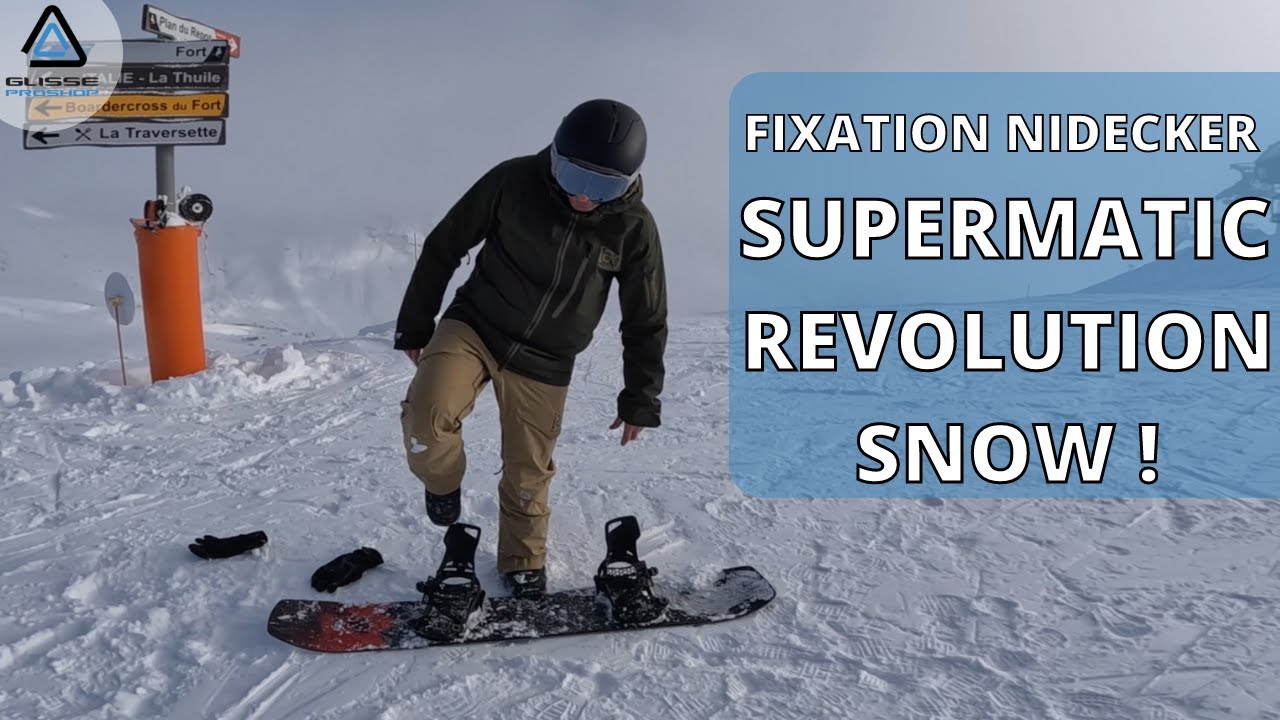 Fixation snowboard Nidecker SUPERMATIC : Comment ça marche ?