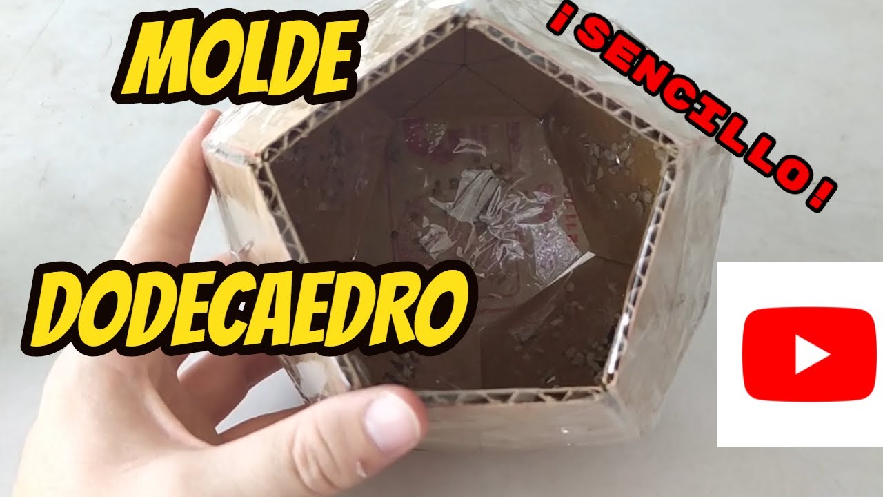 ❤️❤️❤️ MOLDE  MACETA  DODECAEDRO👑👑👑 2025 SUPER FÁCIL