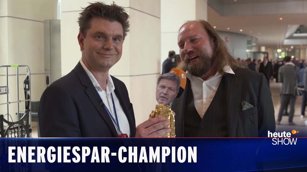 Wie viel Energie verbraucht der Bundestag? Lutz van der Horst hakt nach | heute-show vom 16.09.2022