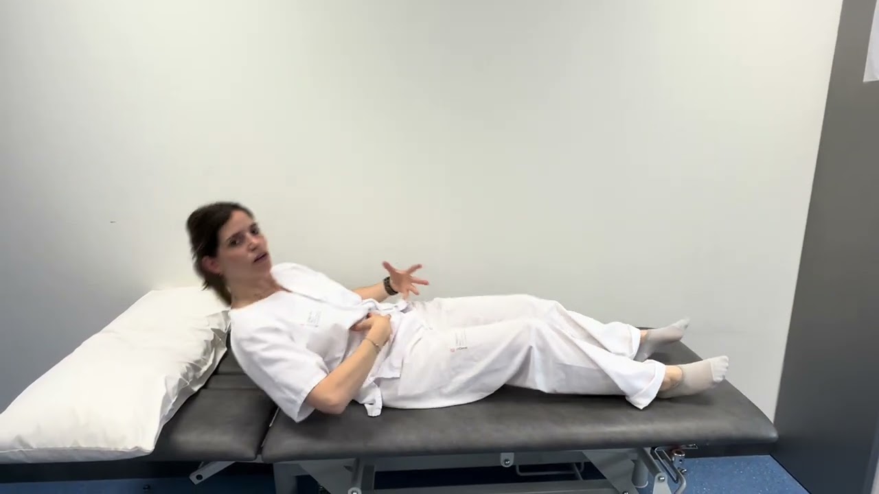 Levantarse y tumbarse después de una intervención abdominal