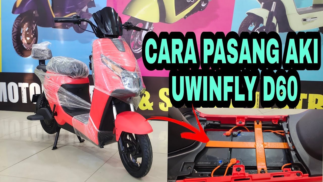 Cara Simpel Pasang Aki Sepeda Listrik Uwinfly D60 Terbaru