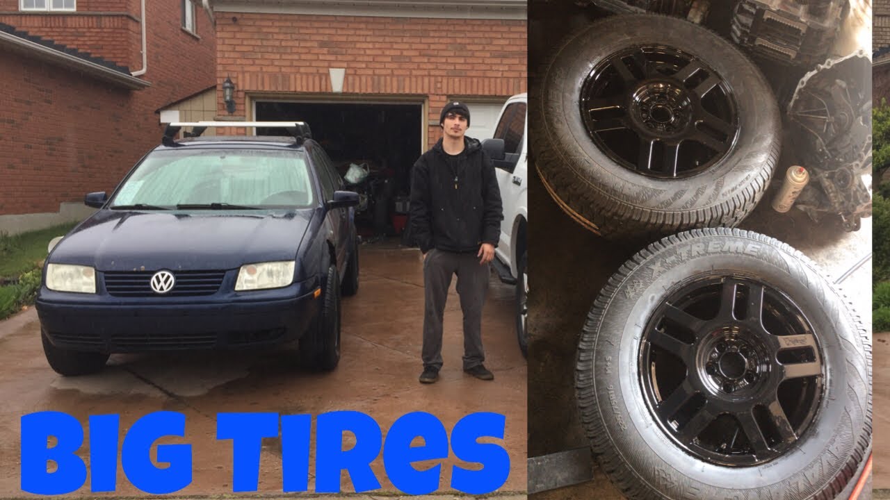 225/75/R16 TIRE SETUP ON MY LIFTED MK4 JETTA
