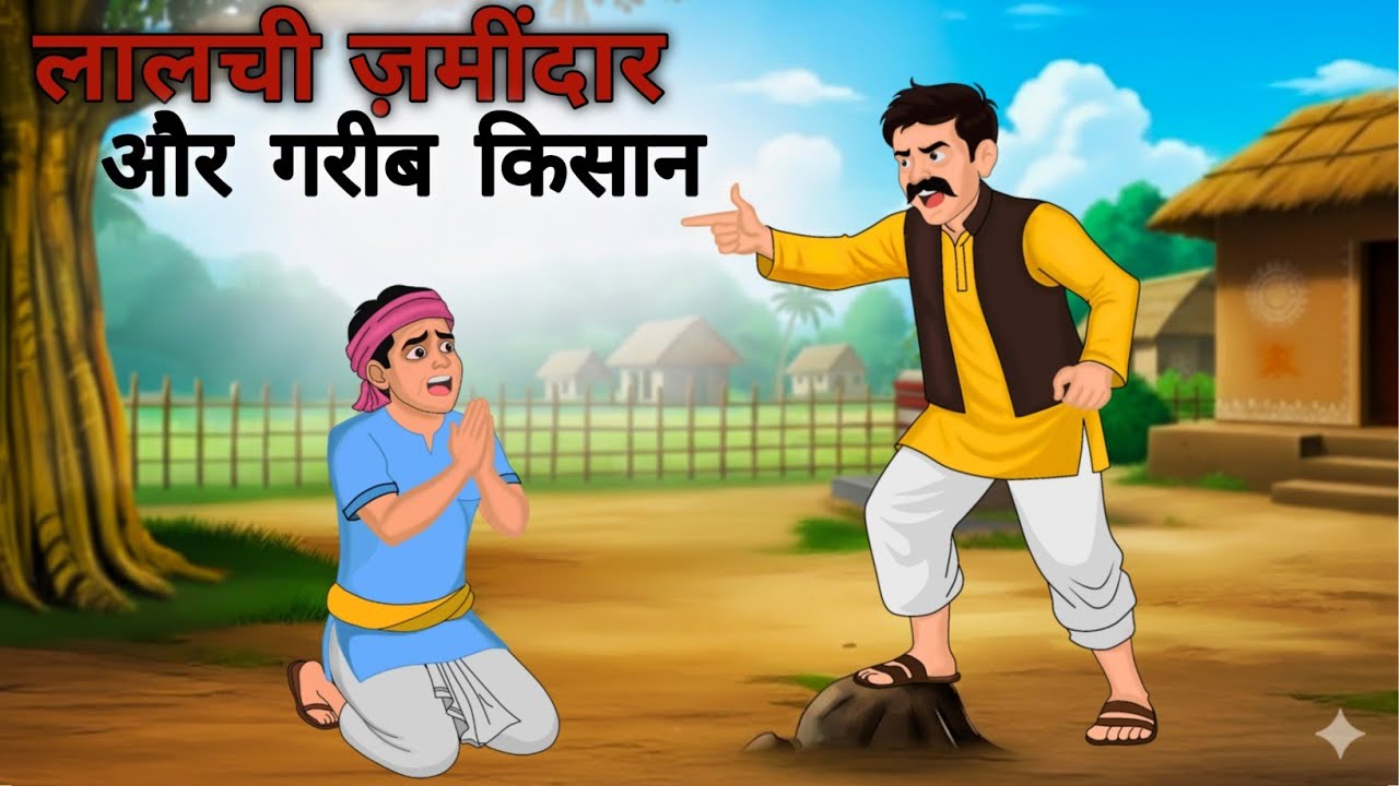 मेहनत की कमाई। गरीब किसान और लालची जमींदार । नई हिंदी मोरल स्टोरी