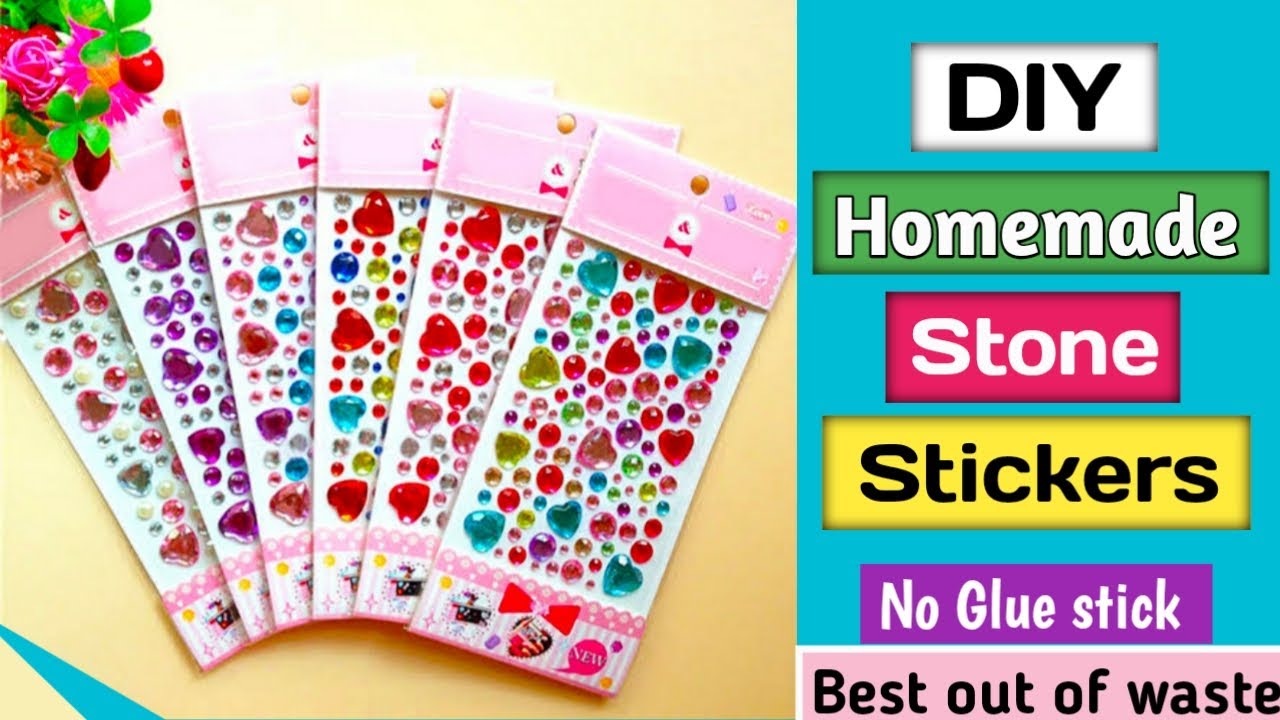 DIY Homemade Stone Stickers/How To Make Stone Stickers At Home/Homemade Stickers/Diy Stone Stickers
