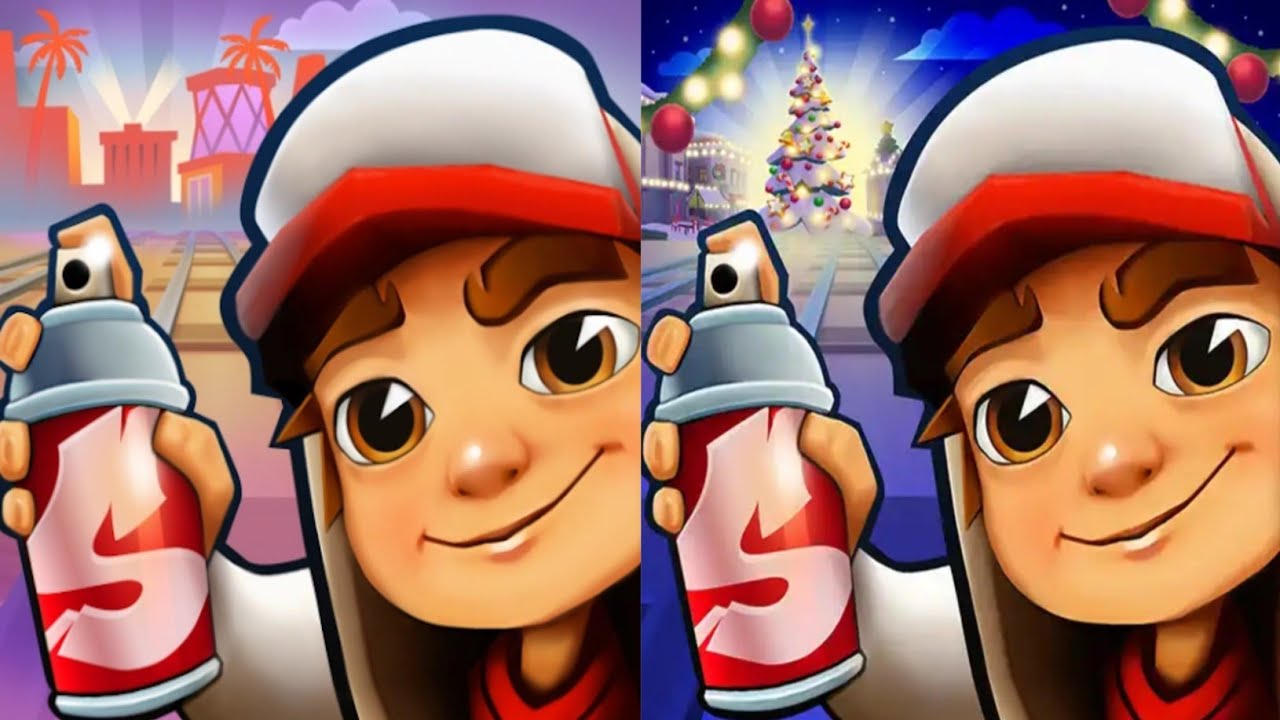 Subway surfers : hollywood 2026 🆚 Winter wonderland 2024 Map Comparison 