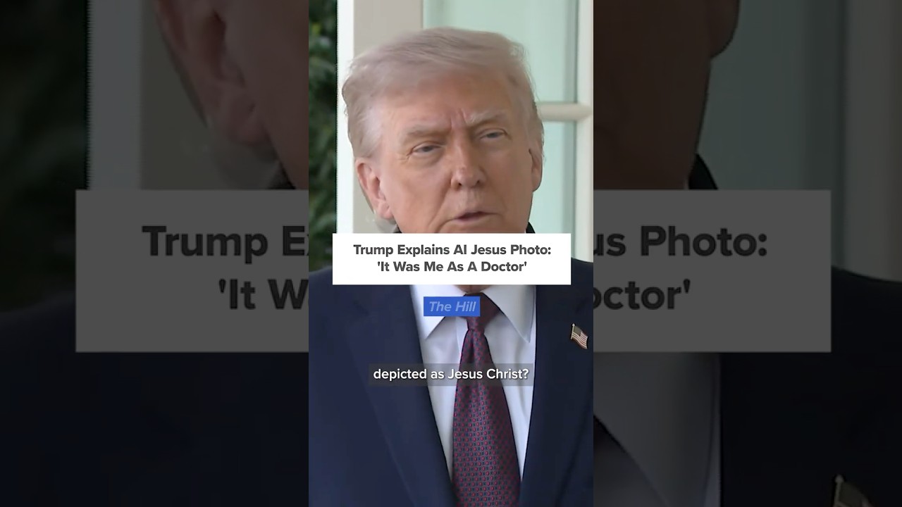 Трамп утверждает, что фотография Иисуса, созданная с помощью ИИ, которую он разместил на Truth So...