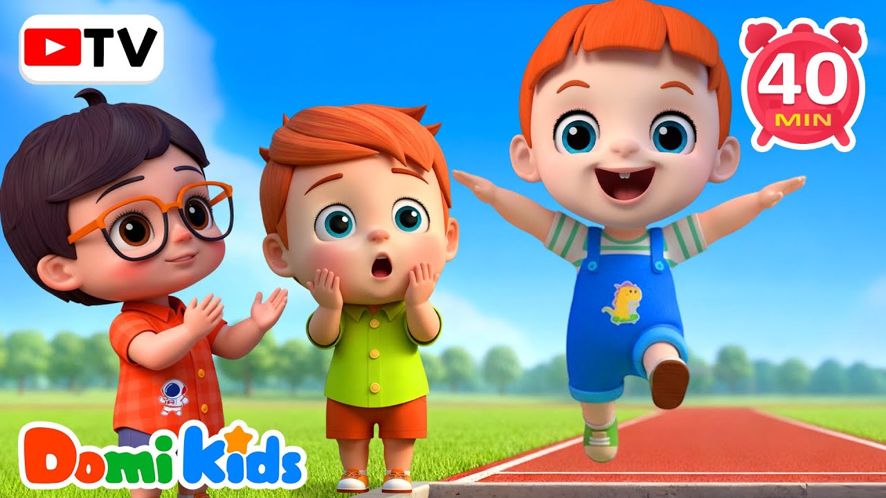 Ready, Set, Go!🏃‍♂️Let’s SPORT Today! | Kindergarten Song | Nursery Rhymes & Kids Songs | Domi Kids