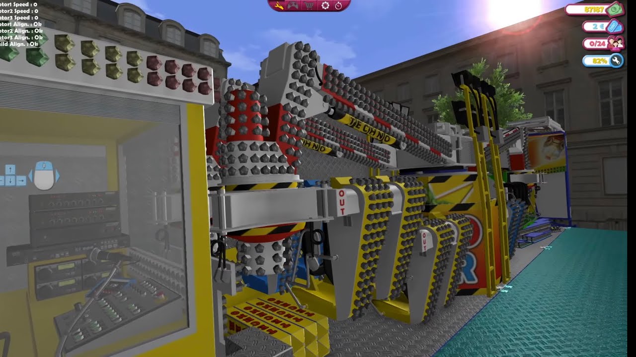 Building Our New Ride Techno Power, Tivoli Extreme⚡️on Ride Control Ultimate (Virtual Fairground)