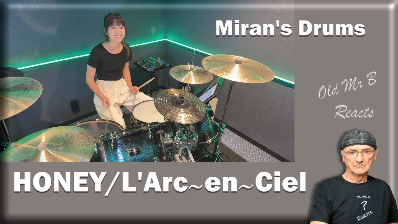 Miran's Drums - HONEY/L'Arc〜en〜Ciel Drum Cover (First Time Reaction)