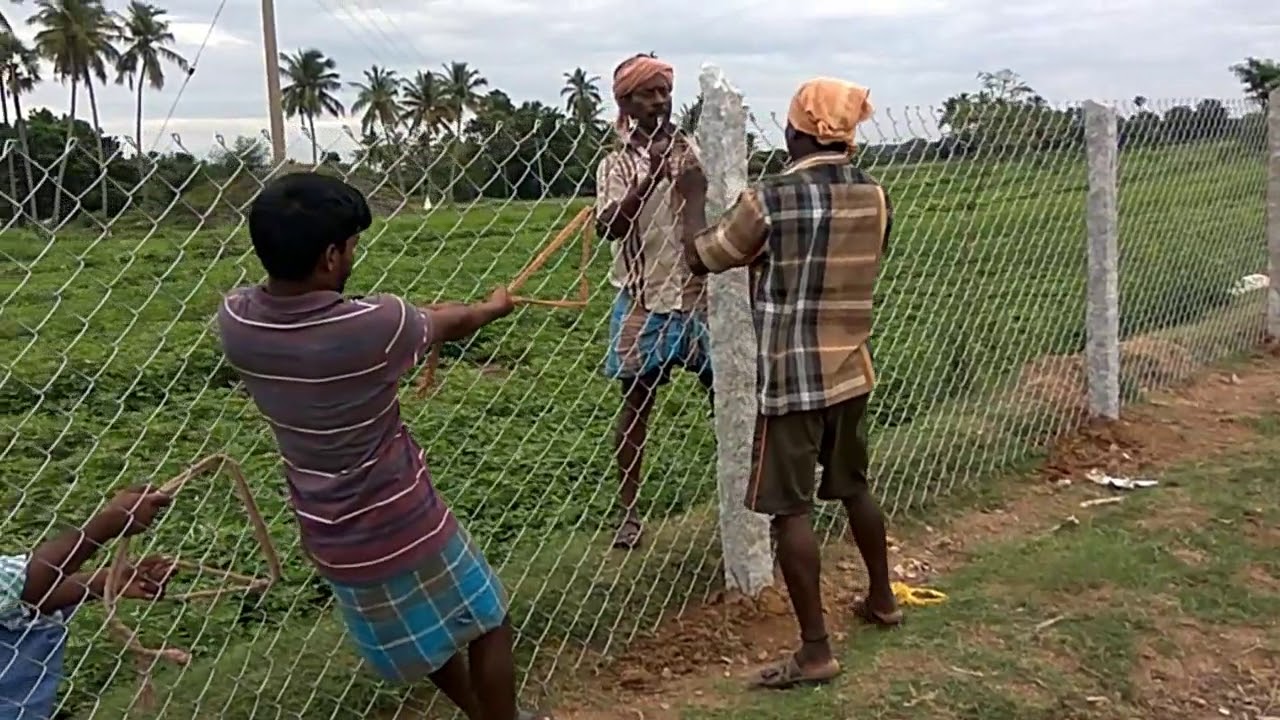 கம்பி வேலி அமைக்கும் முறை மற்றும் அதன் பயன்கள்.