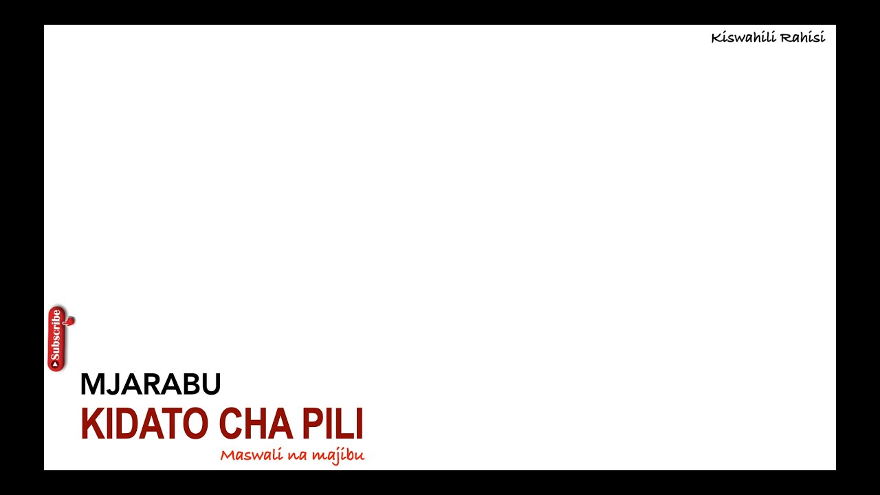 mjarabu kidato cha pili | mtihani kidato cha pili | form 2 questions and answers | form 2 exam