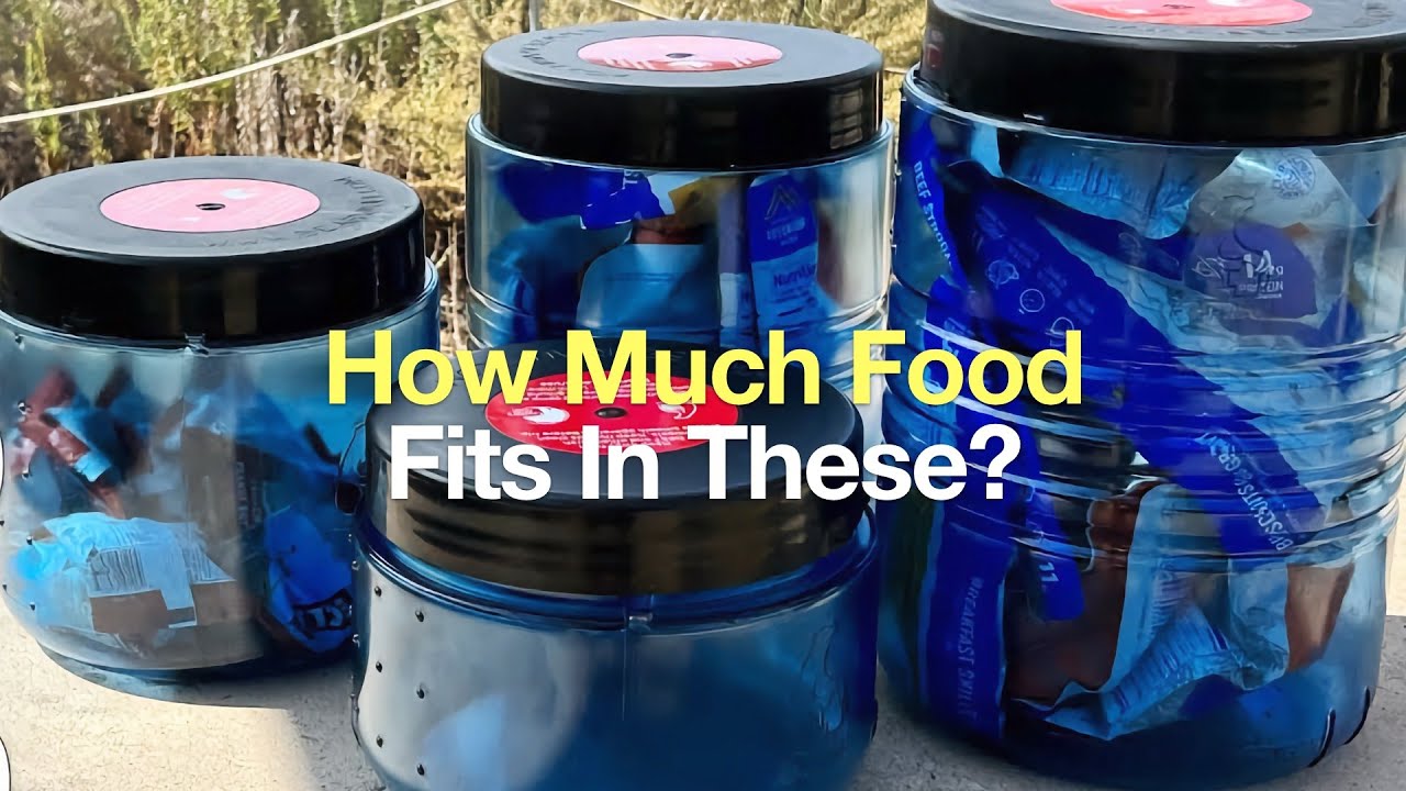 How Much Food Fits in a Bearvault BV425 - BV450 - BV475 - BV500 ?