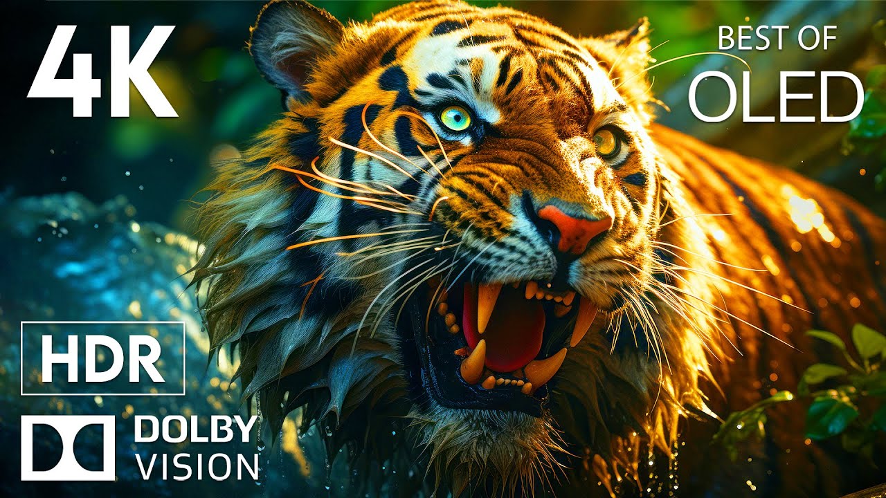 AMAZING WORLD with AMAZING COLORS [4K HDR] |  Cinematic Sound (Animal Colorful Life)