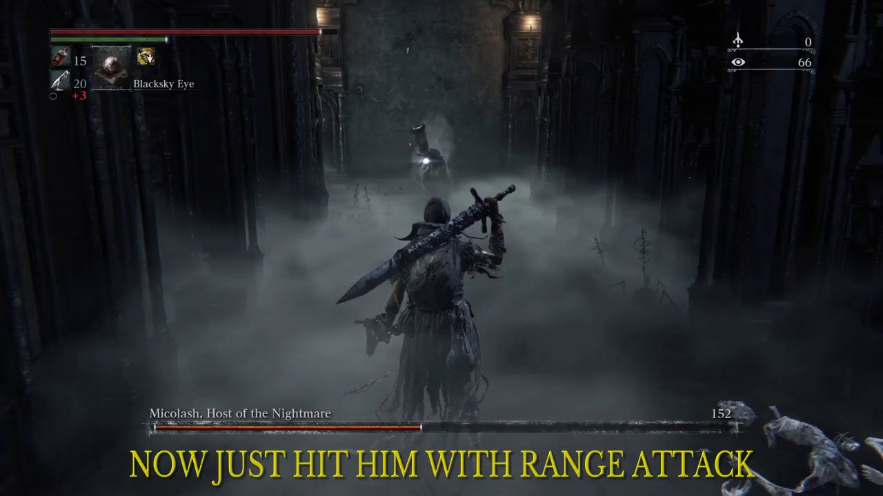 Bloodborne GLITCH: Micolash host of nightmare easiest way to beat (No damage)