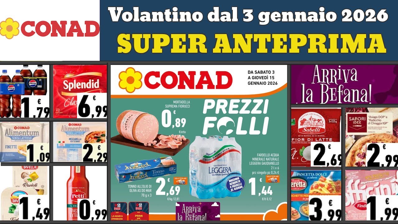 volantino CONAD dal 3 gennaio 2026 ✅ 