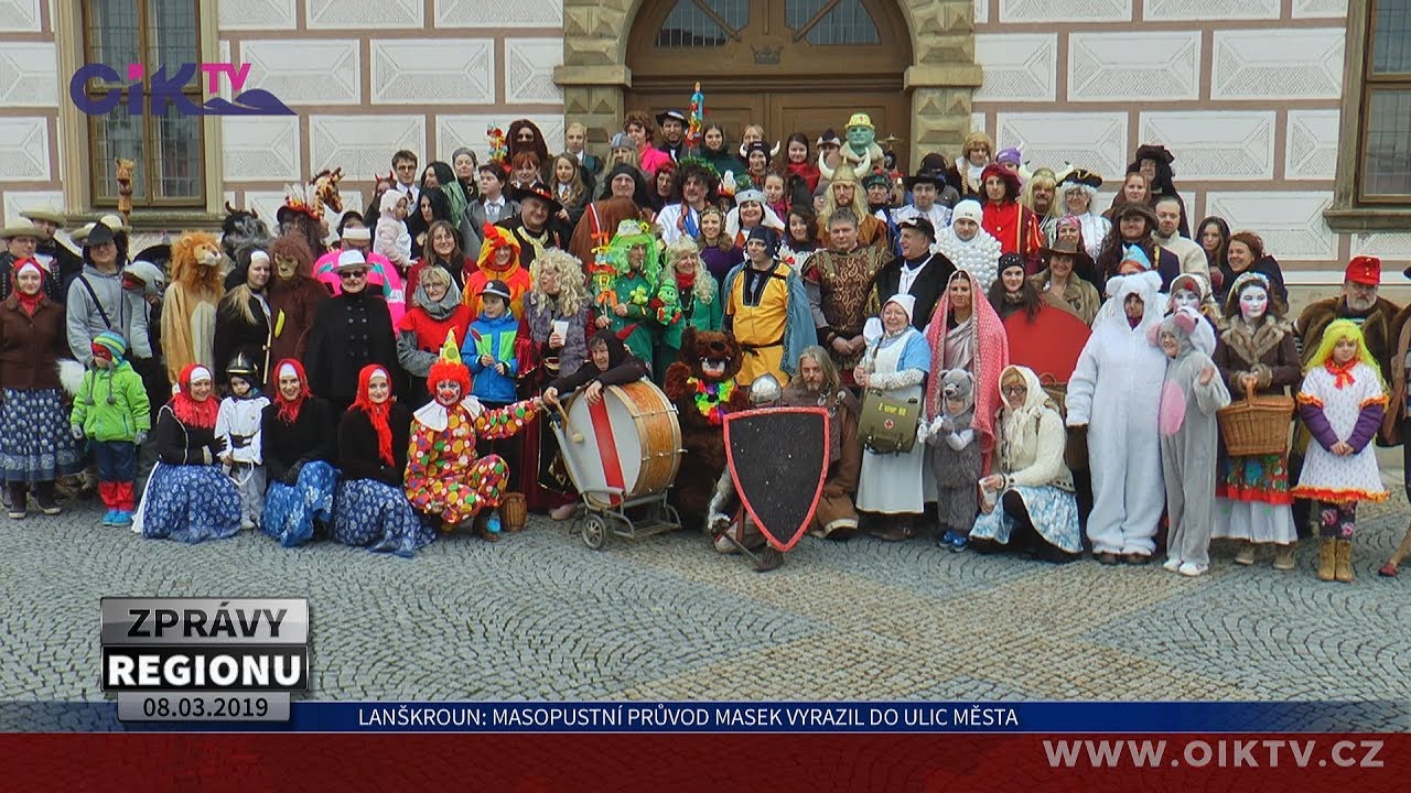 Lanškroun: Masopustní průvod masek vyrazil do ulic města