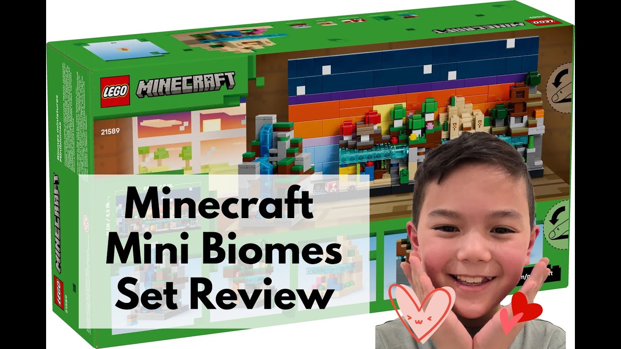 Kid reviews Minecraft Mini Biomes Lego Set 21589