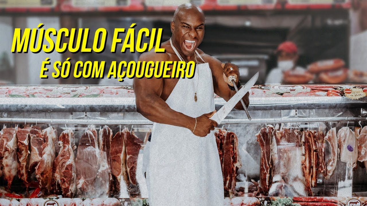 MÚSCULO FÁCIL É SÓ COM AÇOUGUEIRO [CLIPE OFICIAL] feat. SANTIAGO LEÃO E FILIPIN