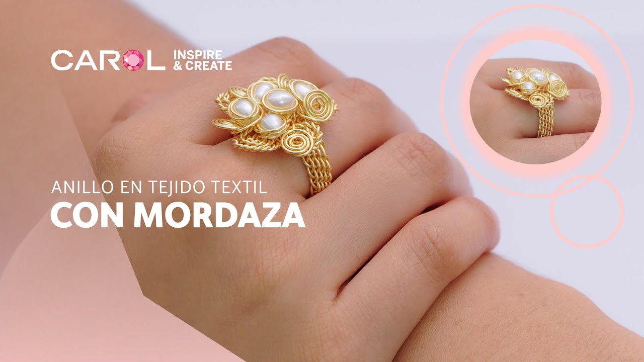 ✨CÓMO HACER UN ANILLO EN TÉCNICA TEJIDO TEXTIL CON MORDAZA- ALAMBRISMO✨