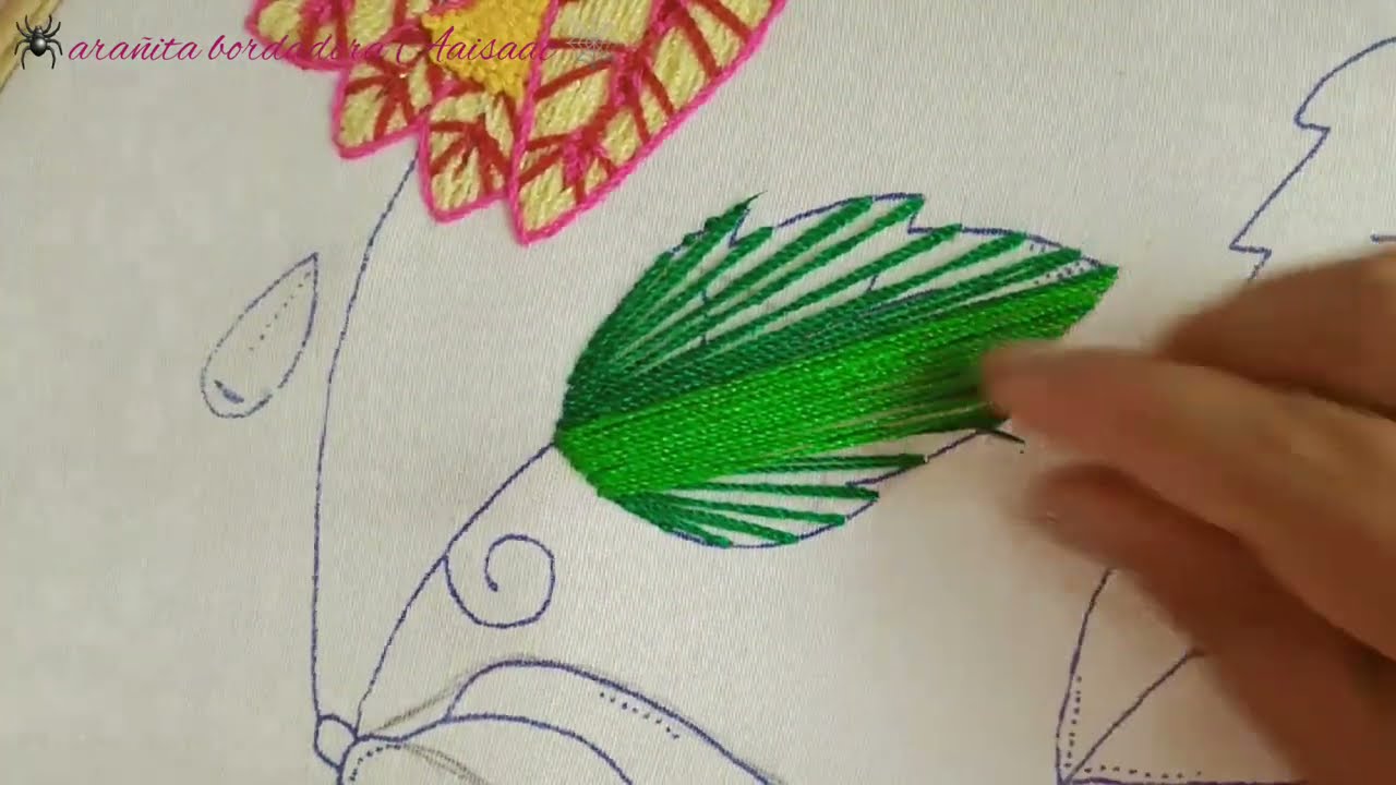 Mira Esta Puntada Fácil Para Bordar Hojas, Pétalos, Frutas, Mariposas y Más...