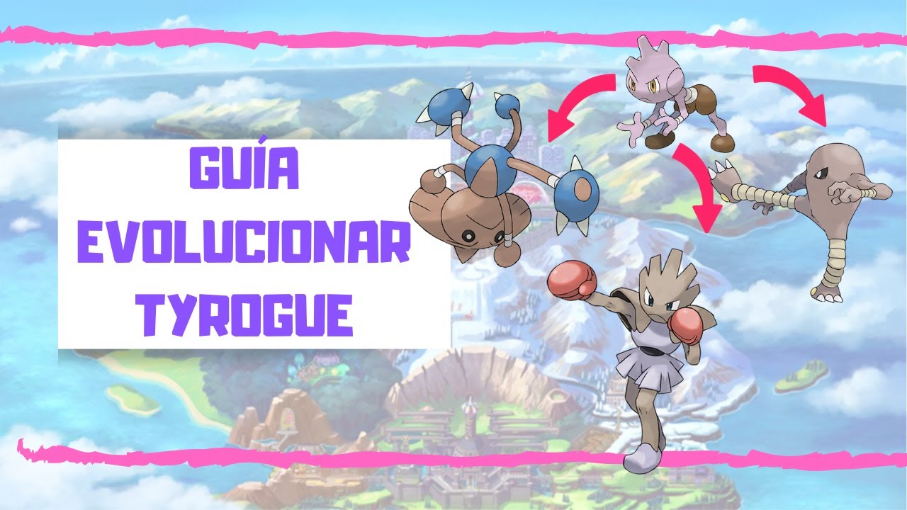 CÓMO conseguir a TYROGUE y EVOLUCIONARLO a HITMONLEE, HITMONCHAN y HITMONCHOP en pokemon Espada