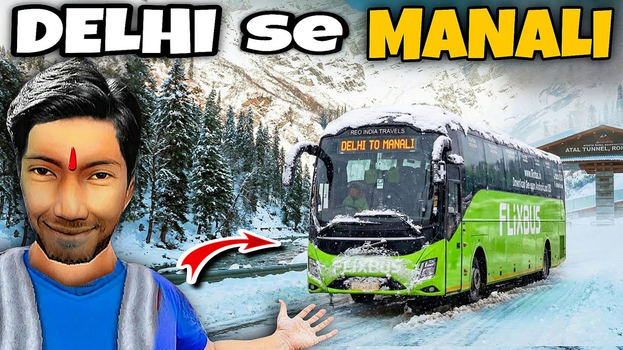 BUS SIMULATOR INDONESIA 🏔️😍 Delhi To Manali Full Story!!
