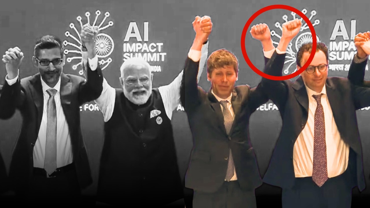 Why Open AI & Anthropic CEOs' Didn't Hold Hands At India AI Summit?