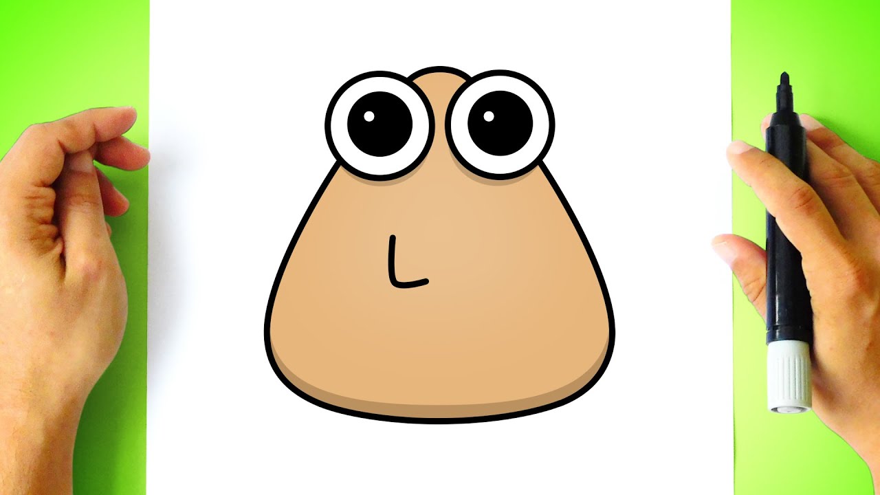 Como DESENHAR o POU - Como DIBUJAR a POU - Pou Drawing