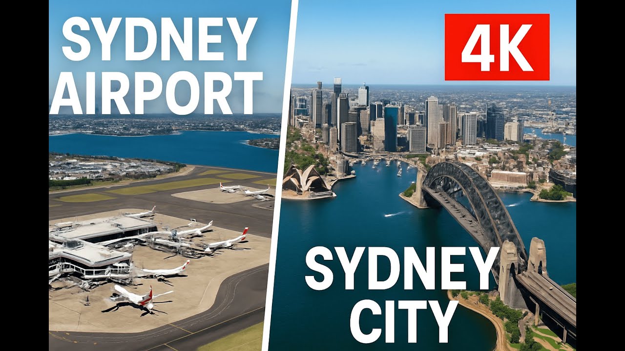 Sydney Airport to City Drive | 4K Scenic Route with City Views