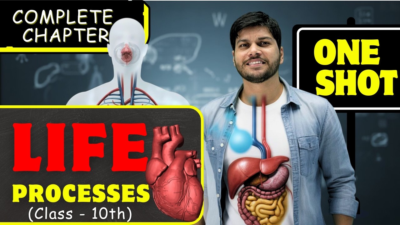 Life Processes class 10 science biology || Complete CHAPTER IN ONE SHOT || NCERT Covered 