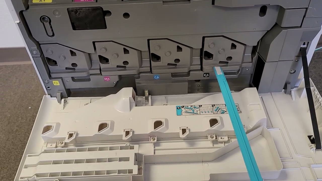 Ricoh color copiers lines  problem, cleaning