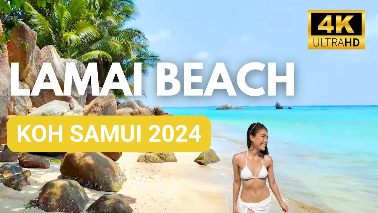 Tropical Paradise! How is Lamai Beach on Koh Samui in 2024? Lamai Beach Walk 🇹🇭