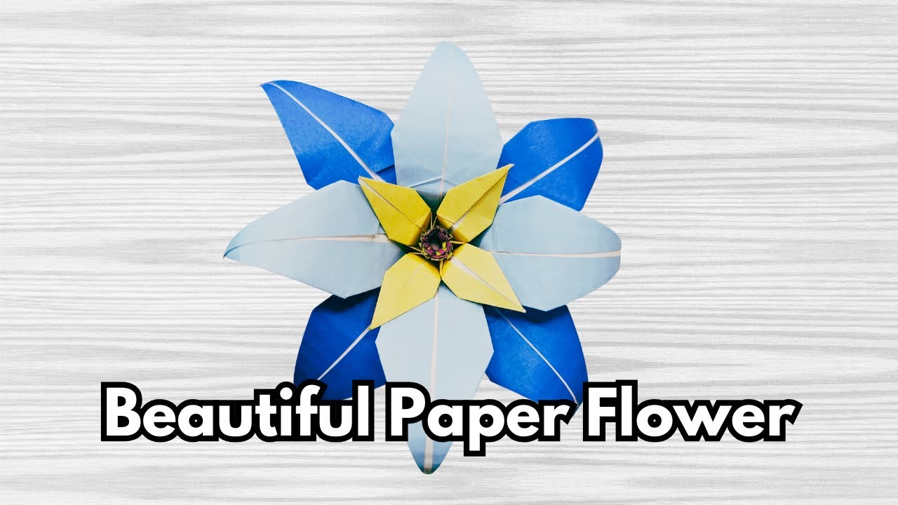 Beautiful Origami Flower -  DIY Paper Craft