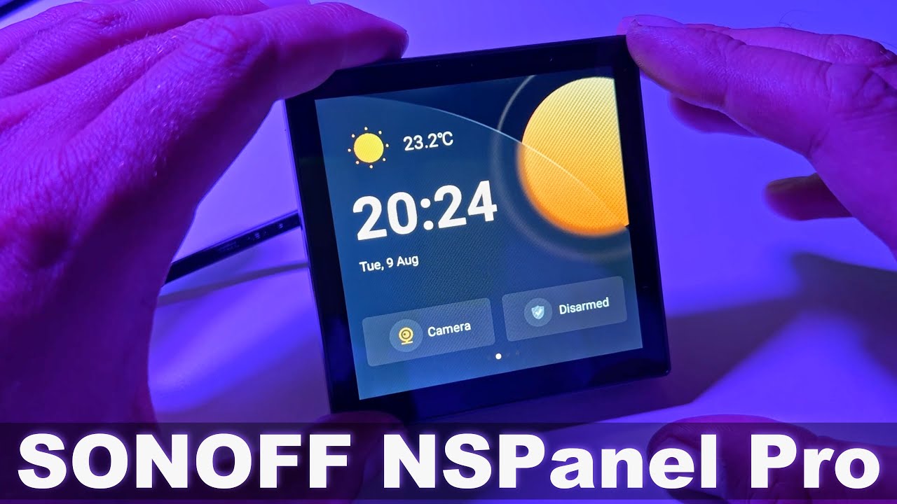 SONOFF NSPanel Pro - ukázka funkcí a prostředí panelu
