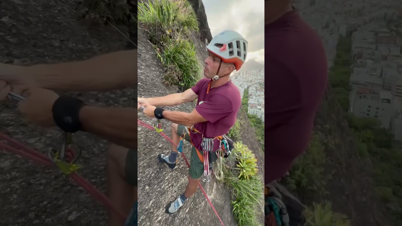 Rapel na escalada