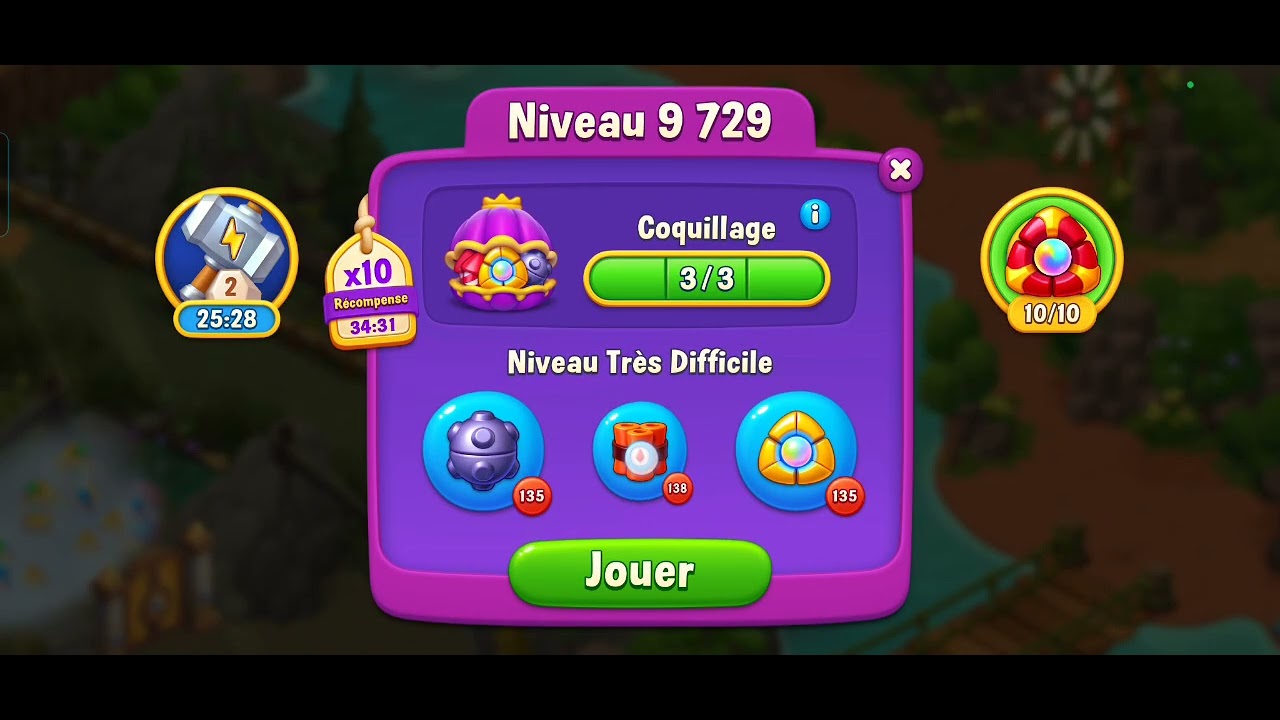 Fishdom level 9721 to 9735 / niveau 9721 au 9735