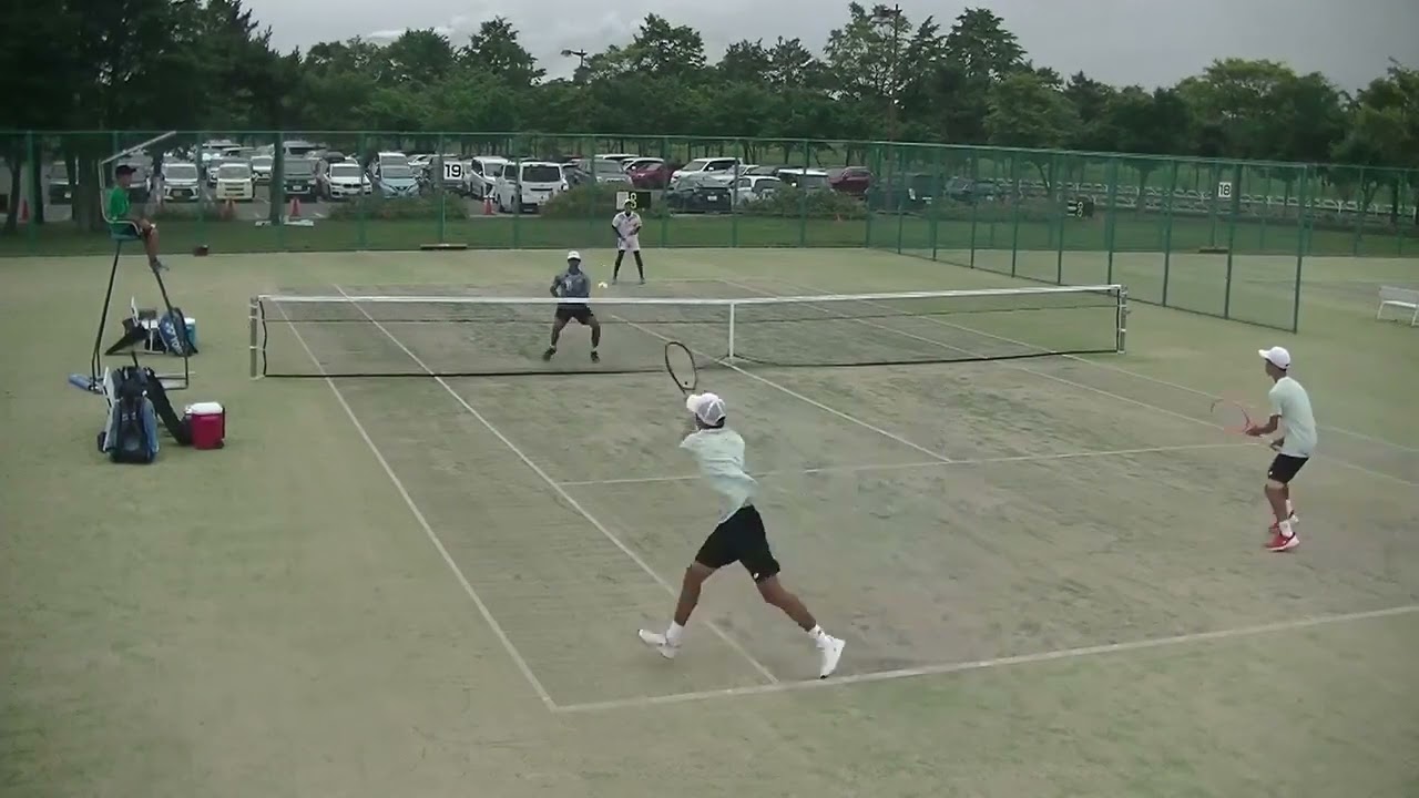 2023年IH テニス男子 準々決勝 桃山晃・古屋良祐麗澤瑞浪・岐阜 x 宮﨑凰雅・谷畑幸洋相生学院・兵庫
